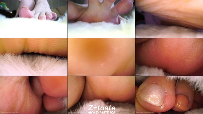 【CandidVRfeet】Salome's fluffy slipper torture 4K